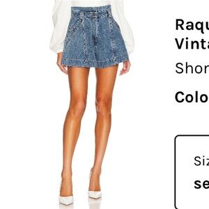 High waisted vintage denim shorts